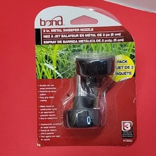 2 Pack Bond 2" Metal Sweeper Nozzles Die Cast Metal Easy Grip Rubber Coating NIP