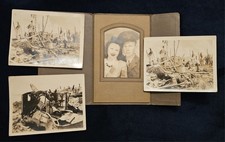4 WW2 Marine Corps Photos 3 Naval Censor Battle Scenes Marine With Sweetheart