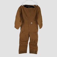 Carhartt Men's Loose Fit Washed Duck Insulated Coverall Size XL Short