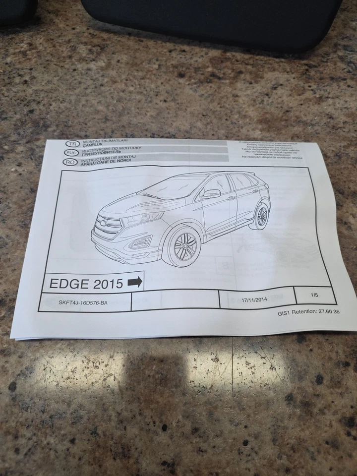 Protetores traseiros moldados pretos 2015-2018 Ford Edge NOVO OEM FT4Z-16A550-BA 🇺🇸⭐ - Imagem 3 de 4