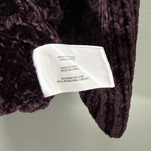 Orvis Womens SMALL Chenille Soft Chunky Knit Sweater Plum Purple - Picture 4 of 4