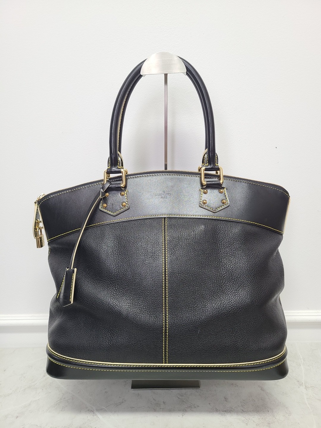 Louis Vuitton Suhali Lockit Black Leather Tote Bag 12345 84160743-image