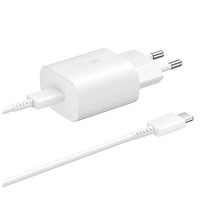 Samsung 25W USB-C NetzladegeräT Mit Usb-C-Kabel, Weiß