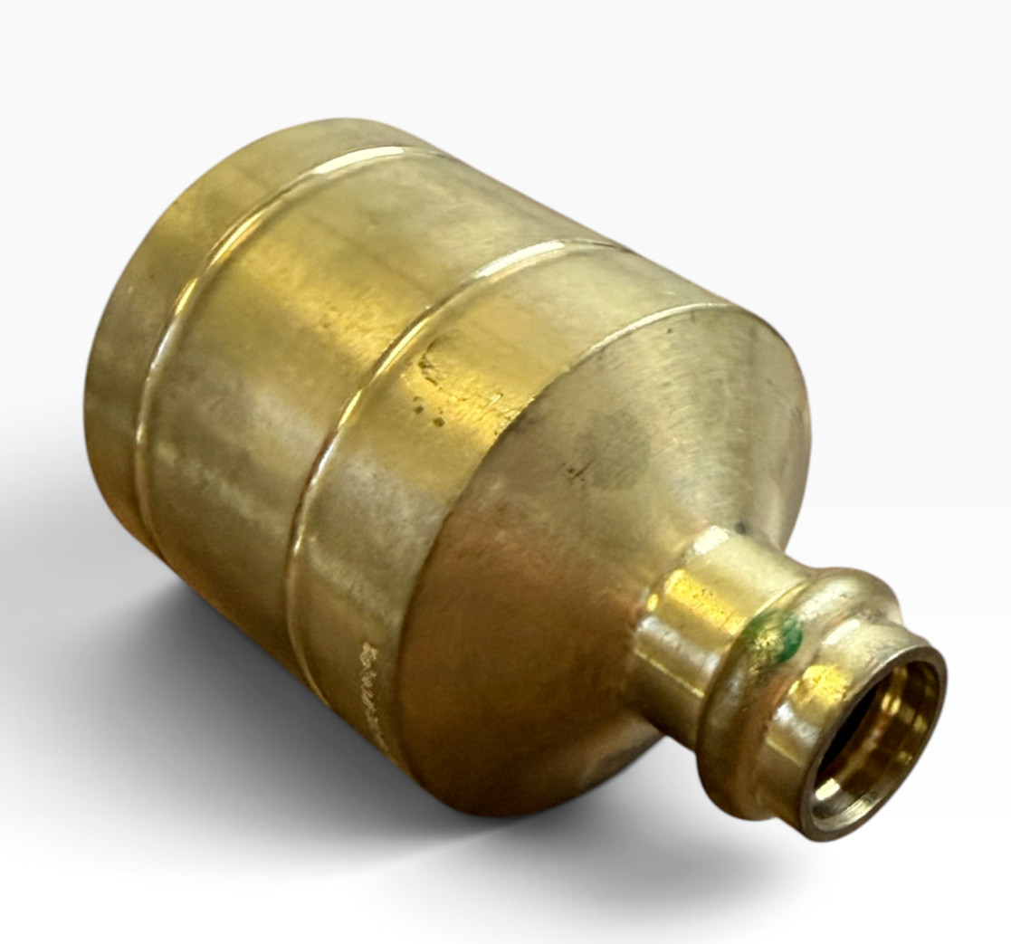 Viega 79855 ProPress 2" x 1/2" Zero Lead Bronze Reducer FTG x Press