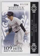 2008 Topps Moments & Milestones /150 Matt Holliday (2007 All-Star 216 Hits) sh7