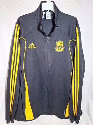 リバプール adidas 長袖シャツ L 黒/黄色 Vintage Adidas Track Jacket XL Liverpool Football Club 1892 Black