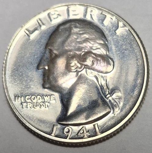 1941 Gem Proof Washington Quarter.