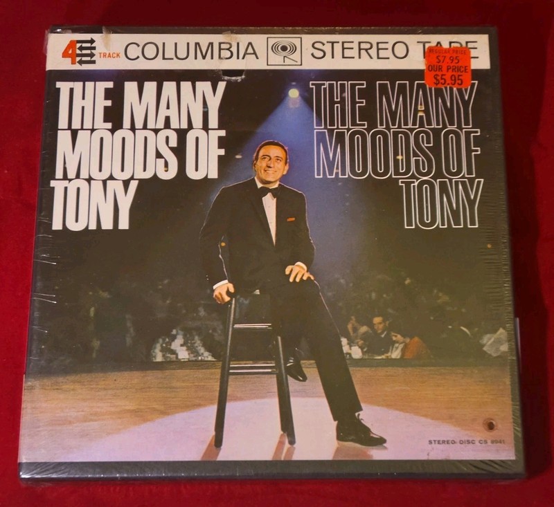 The Many Moods Of Tony "Bennett Reel To Reel Audio Tape 4-Track 7-1/2 IPS,SEALED