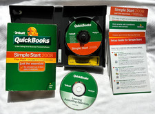 Intuit QuickBooks Simple Start 2008 Plus Pack Complete Set Vintage