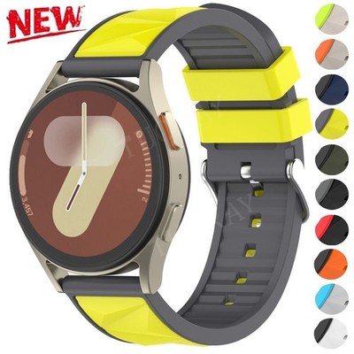 Silikon Armband für Samsung Galaxy Watch 3 45/46mm 7 FE 6 5 4 40 44 45mm Classic