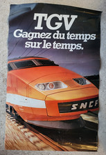 Affiche TGV Gagnez Du Temps Sur Le Temps 1981