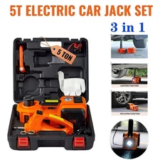 Car Jack Hydraulic Jack – 5 Ton Electric Lift Floor Jack For Sedans SUV Car US