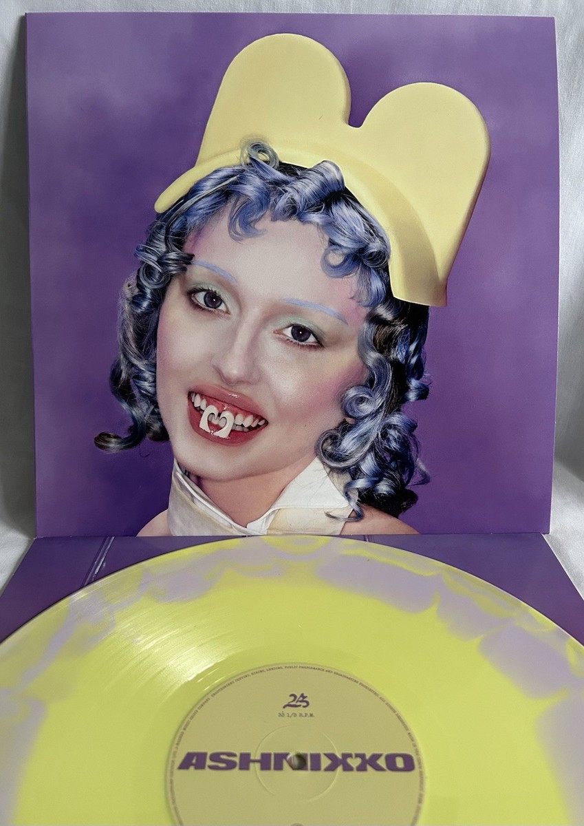 IN HAND!! ASHNIKKO Smoochies CANDY PURPLE & YELLOW Vinyl LP