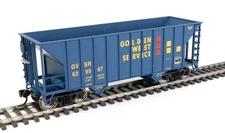 New in Box Walthers HO: 34' 100-Ton 2-Bay Hopper  Golden West #629567  910-56605