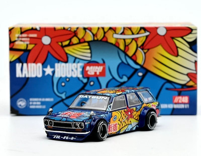 Kaido House Mini GT 248 1/64 Datsun Kaido 510 Wagon Koi Wagon V1 Diecast Model