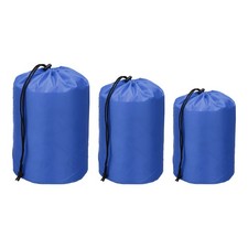 Drawstring Bag, Storage Bags, 3 Size  3Pcs  Dark Blue