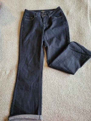  B2G1  Riders By Lee Dark Indigo Midrise Bootcut Jeans Size 8