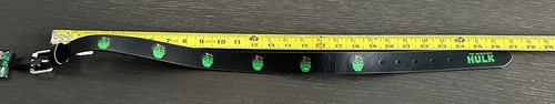 Disney Marvel Kids Belt Super Heroes Incredible Hulk Head Black SMALL NEW - Picture 6 of 8