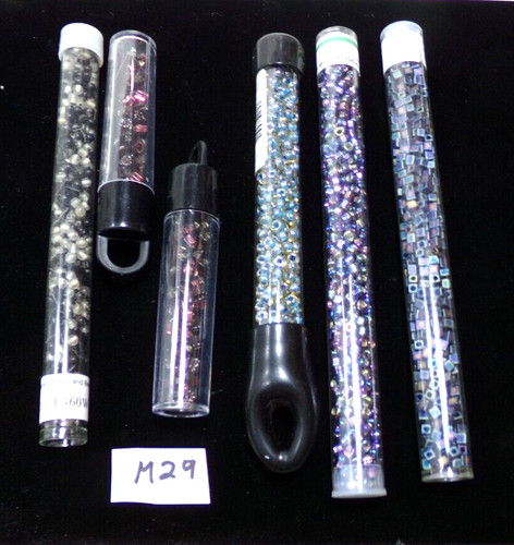 SIZE 6/0  & LARGE   CRAFT SEED BEADS 150 g   5.3 OZ  LOT  M73  bon88craft bz8cr