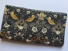 Glasses case Quilted Fabric William Morris Snap close Lined Soft Sunglasses new