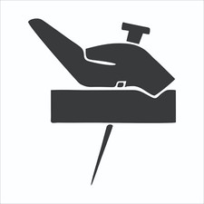 Jesus Hand Nail Cross Vinyl Decal / Sticker 2(TWO) Pack