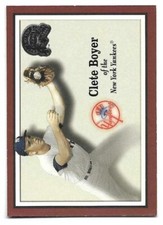 CLETE BOYER 2000 FLEER GREATS OF THE GAME CARD NM-MT CONDITION