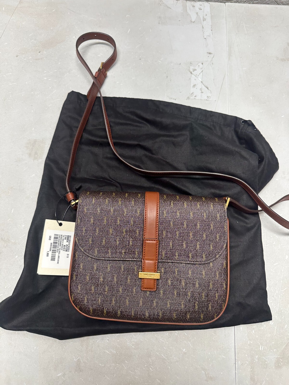 Borsa a tracolla SAINT LAURENT Saint Laurent Le Monogram 568604 pelle