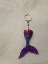 Handmade Resin Mermaid Tail KeyChain