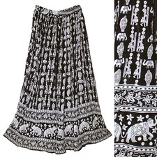 3X To 6X Plus Size Indian Maxi Skirt For Women Boho Hippie Retro Ethnic P59 Gyps
