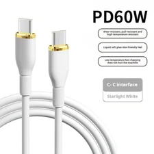 LOT 3 60W USB-C to USB-C Cable Fast Charger PD Cord iPhone 16 15 Pro Samsung