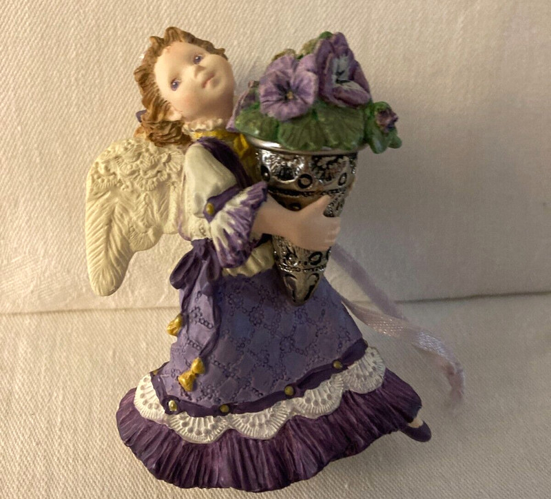 1996 HALLMARK Keepsake Ornament PANSY ANGEL Language of FLOWERS 1st Series