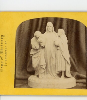 W. England - Christ and His Disciples - Sculptures Statues Stereoview