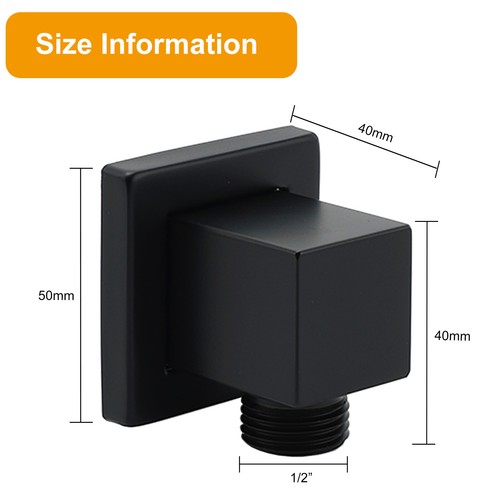 Matte Black Square Bathroom Wall Spout Basin Mixer Tap Shower Head Grate Waste - Picture 123 of 198