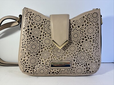 Marc New York Andrew Marc Crossbody Blush Pink/Tan Perforated