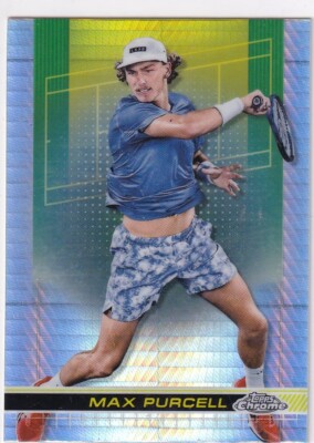 Topps Chrome 2024 Tennis No. 13 Max Purcell Hyper Refractor