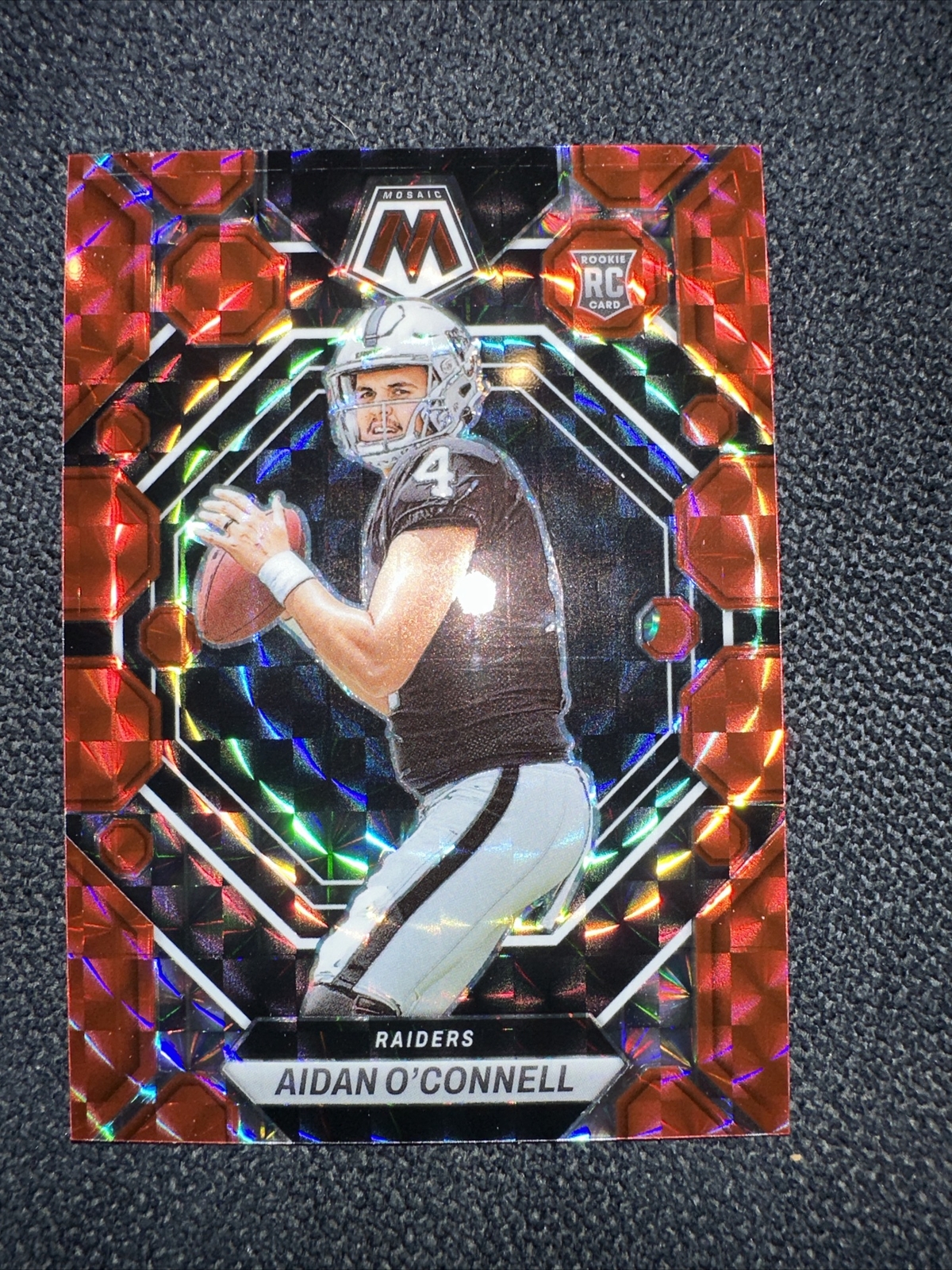 2023 PANINI MOSAIC AIDAN O'CONNELL #281 ROOKIE RED PRIZM SP RAIDERS RC