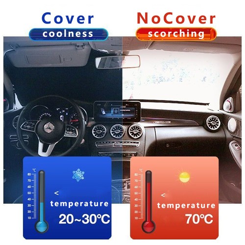 Foldable block UV protection sun visor suitable for BMW car sunshade windshield - Bild 3 von 10
