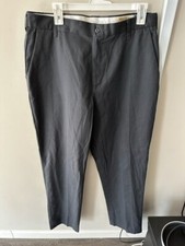 Men's Gray Cintas Comfort Flex Work Uniform Pants Size 34x33