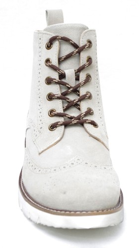 Kickers Trickend Beige Nubuck Leather Boots For Men 518251 - 11 - Picture 2 of 8