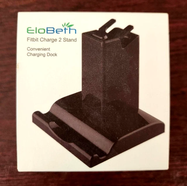 Elobeth Black FitBit Charge 2 Charging Dock