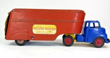 Vintage Wyandotte Pressed Steel Highway Freight Truck Delivery Tractor Trailer