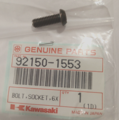 Kawasaki EX650, ZX600 Socket Bolt 6X18 NOS 92150-1553 (L-4044) | eBay