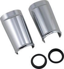 Arlen Ness Chrome Fat Tire Fork Boot Covers 14-20 Harley Touring Flhx Fltru