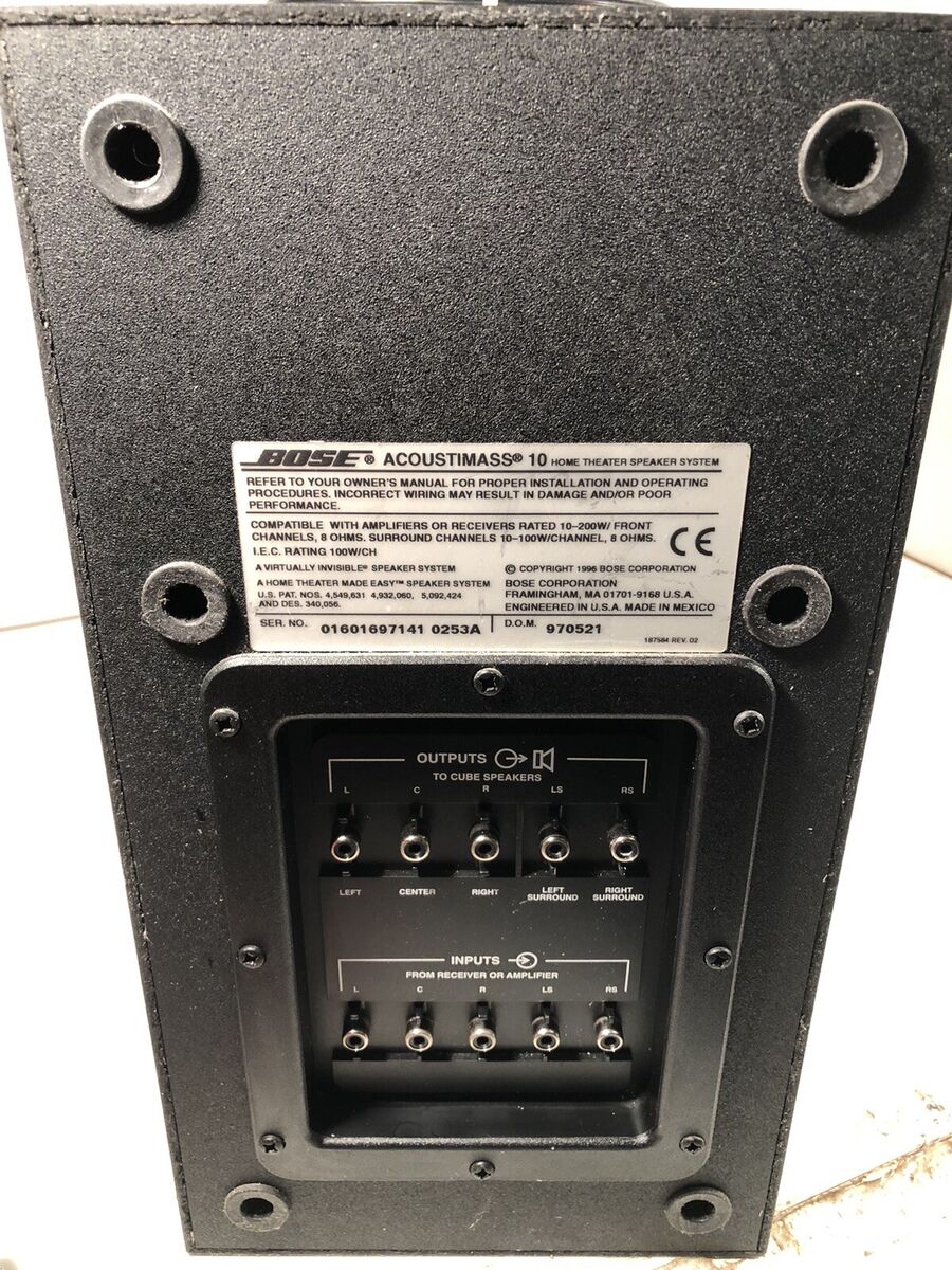 Bose Acoustimass 10 Series II Subwoofer | For Bose | 5.1 Bose Acoustimass 10 Series II Subwoofer | For Bose | 5.1
