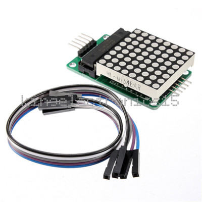 8x8 3mm/5mm Dot Matrix Display Red/Full Color RGB LED MAX7219 DIY Kit f/ Arduino