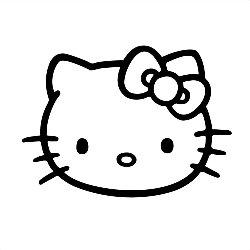 5 HELLO KITTY Vinyl Decal Sticker Car Window Laptop Cat Girly Cute Kawaii