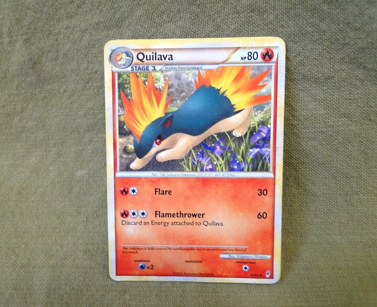 Pokemon Trading Card - Call of Legends: Quilava 49/95