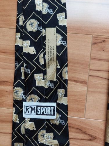 (2) Men's Neck Ties NFL New Orleans Saints Silk &Jon VanDyk Fleur-De-Lis Holland - Picture 5 of 6
