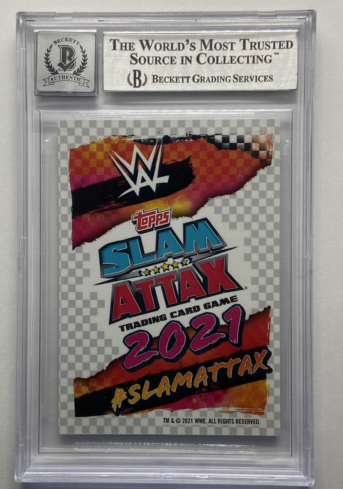 2021 Topps WWE Slam Attax #1 Alexa Bliss Signed Autographed Card 