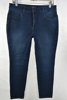 NYDJ Not Your Daughters Jeans Alina Legging Skinny Size 12P Blue Meas. 31x28.5